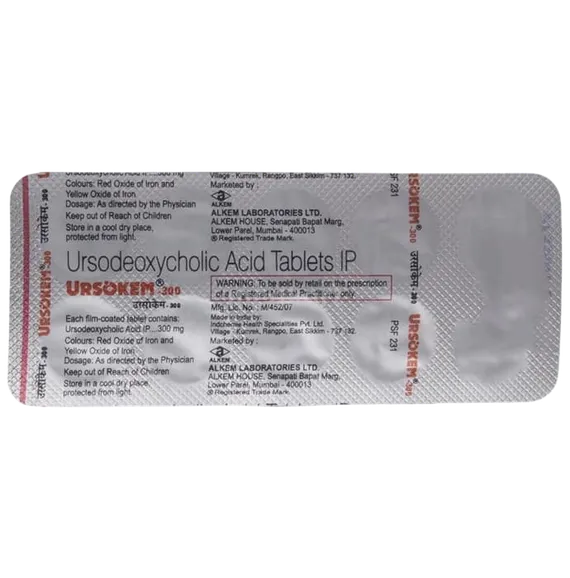 ursokem 300mg tablet 10's